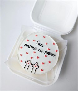 Бенто-торт лапка об лапку 10037