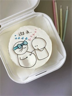 Бенто-торт гендер пати 10038