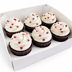 капкейки 6шт-сердечки 10082
